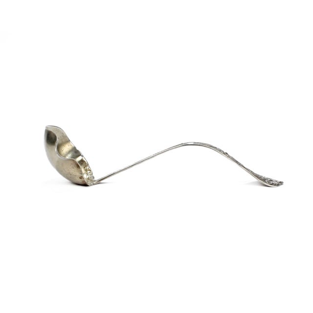 Antique Baker Manchester Daffodils Sterling Silver Sauce Ladle For Sale - Image 4 of 10