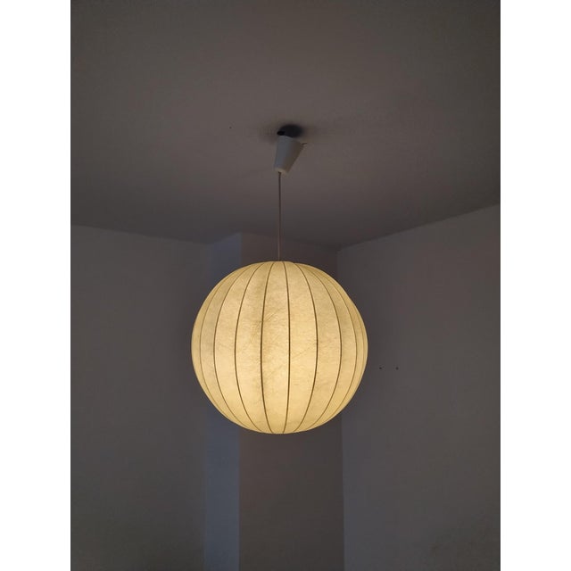Large Mid-Century Modern Cocoon Pendant Lamp, 1950 For Sale - Image 6 of 10