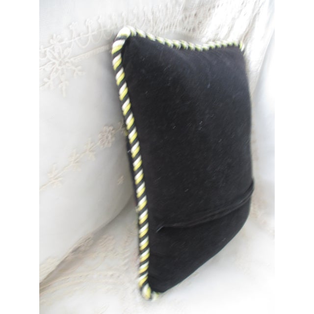 Vintage Needlepoint Christmas Pillow With Ornate Frog Design 16 X 13 For Sale In Columbia, SC - Image 6 of 7