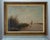 Large Dutch Hague School Windmill Landscape Oil Painting with Polder Lake & Sailboat by Victor Bauffe, Circa 1900, Framed For Sale - Image 3 of 18