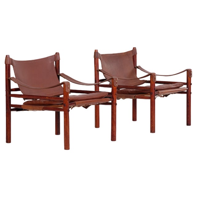 Set of Easy Chairs Model Sirocco attributed to Arne Norell, 1970s For Sale
