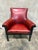 Vintage Leather Club Chair Oxblood Red Nailhead Regency Designer For Sale In San Francisco - Image 6 of 11