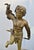 French Antique French Style Bronze Cupid Figure on Wood Base For Sale - Image 3 of 12