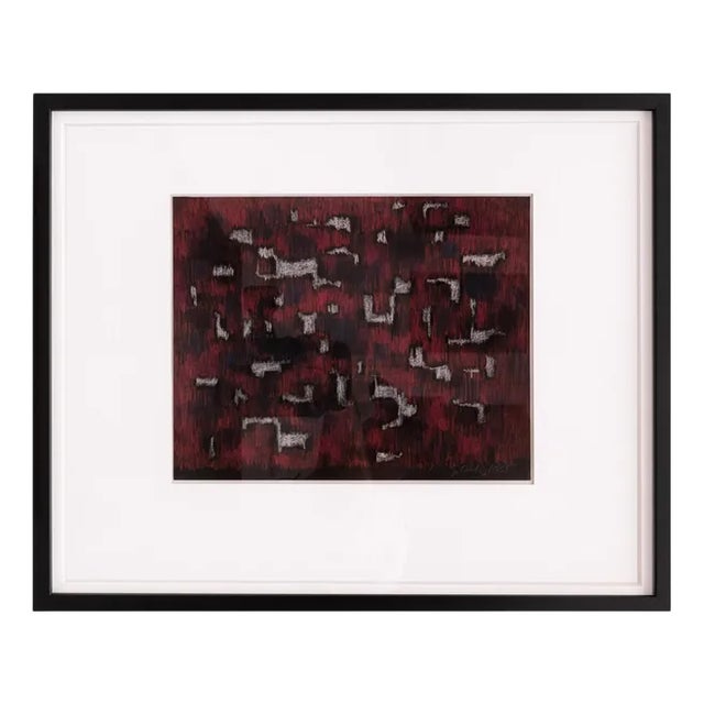 Gerhard Uhlig, Untitled, 1955, Chalk on Paper, Framed For Sale