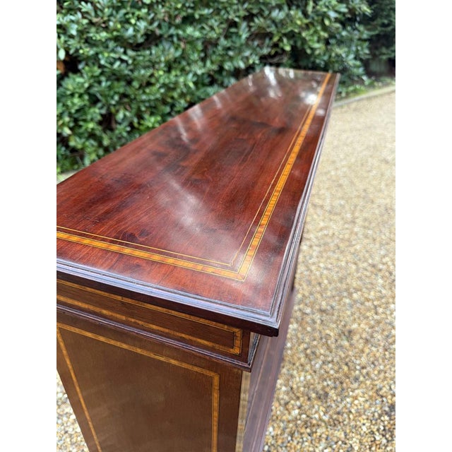 Antique Victorian Mahogany Open Bookcase, 1800s For Sale - Image 5 of 12