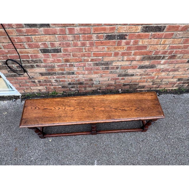 19th Century 19th Century Antique English Bench For Sale - Image 5 of 12