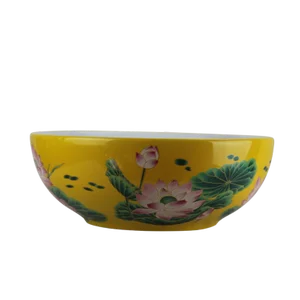 Pasargad DC Modern Yellow/Green Motif Sink Bowl