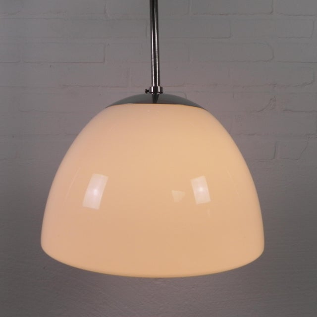 School Lamp with Large Glass Ball in Opal Glass, 1930s For Sale - Image 16 of 16