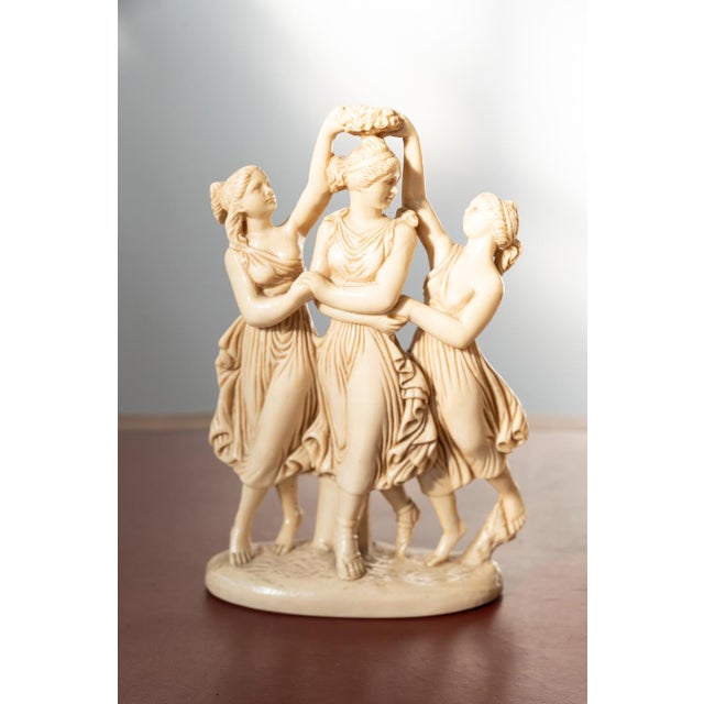 Classical Art Resin Sculptures in Ivory Finish, 1970s-1980s, Set of 2 For Sale - Image 11 of 12