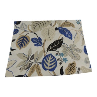 Pindler Blue and Tan "Donella" Fabric Sample For Sale