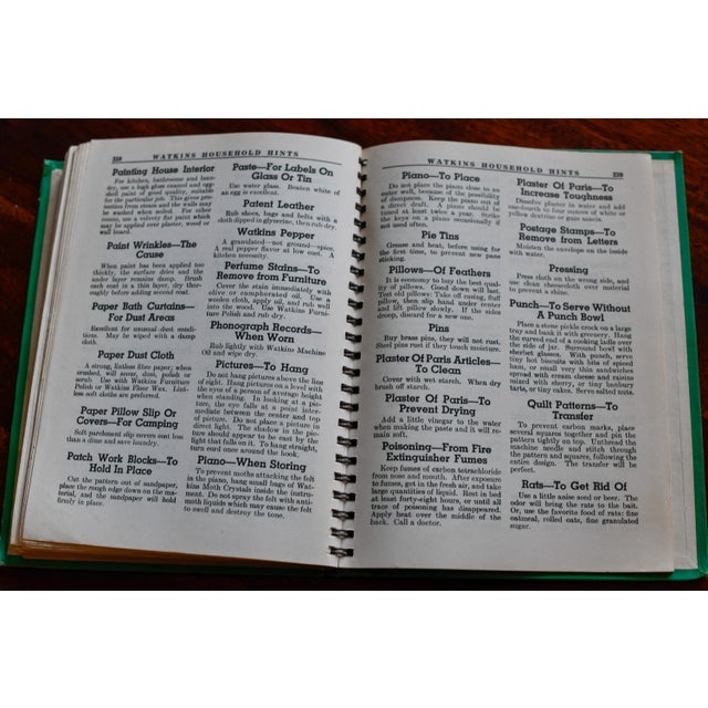 Green 1941 Watkins Household Hints Booklet For Sale - Image 8 of 10