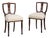 19th Century Pair of Empire Chairs with Upholstered Seats For Sale