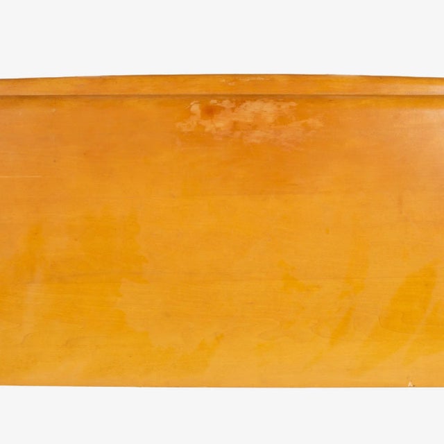 Mid 20th Century Heywood Wakefield Maple Twin Headboard in Wheat For Sale - Image 5 of 7