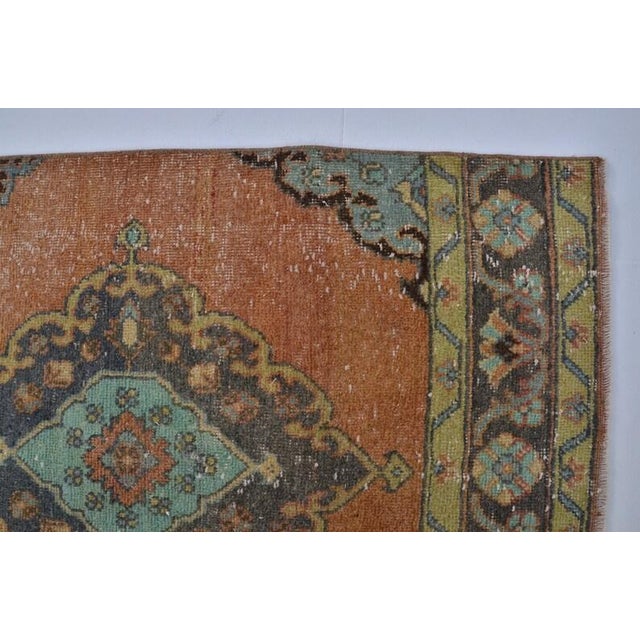 1960s Vintage Turkish Rug, Earth Tones Runner For Sale - Image 5 of 10