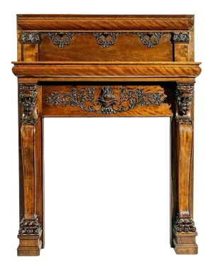 Antique Carved Fireplace Mantel