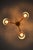 Wood Scandinavian Modern Chandelier in Brass and Cane attributed to Hans Bergström, 1950s For Sale - Image 7 of 9