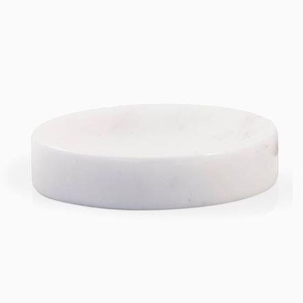 Contemporary White Carrara Marble Soap Dispenser from FiammettaV Home Collection For Sale - Image 3 of 3