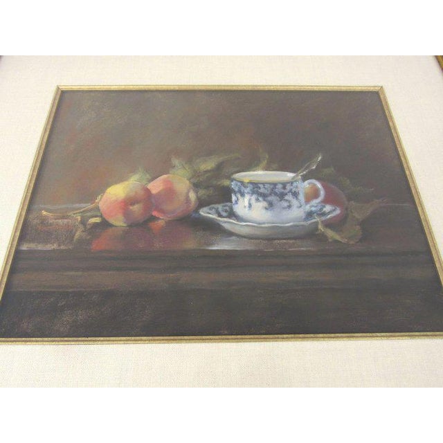 Traditional Mid 20th Century Pastel painting by Deborah Bays Tea Cup For Sale - Image 3 of 10