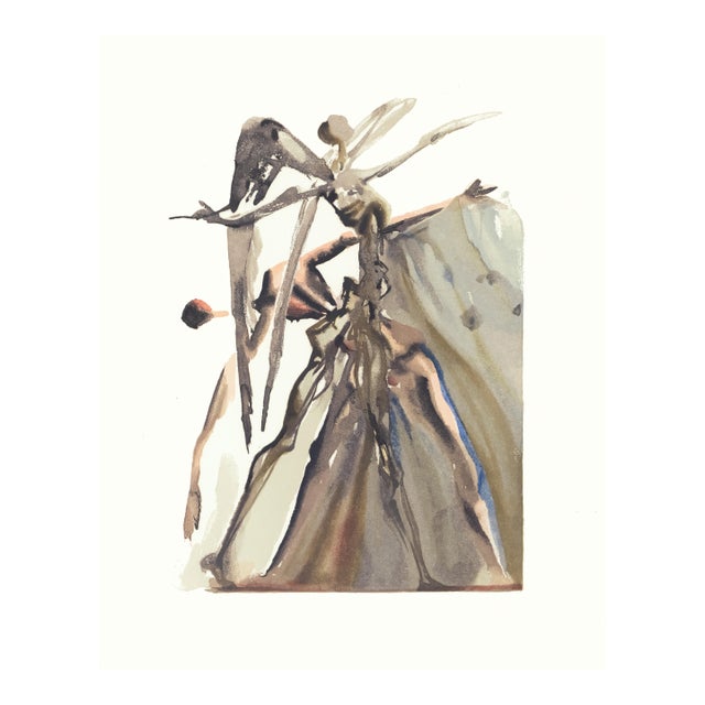 Original engraving from Salvador Dalí’s "The Divine Comedy" published by Editions d’Art Les Heures Claires, Paris, in...