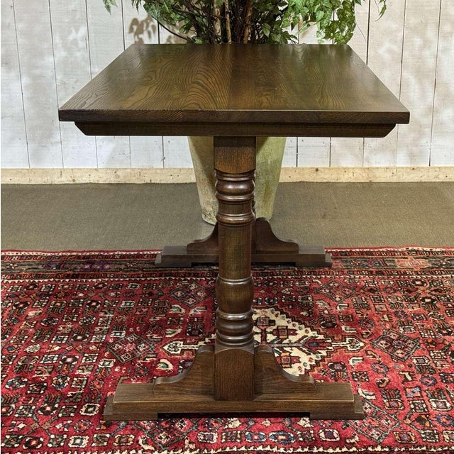 English Bistro Table in Ash and Beech, 1970s For Sale - Image 5 of 15
