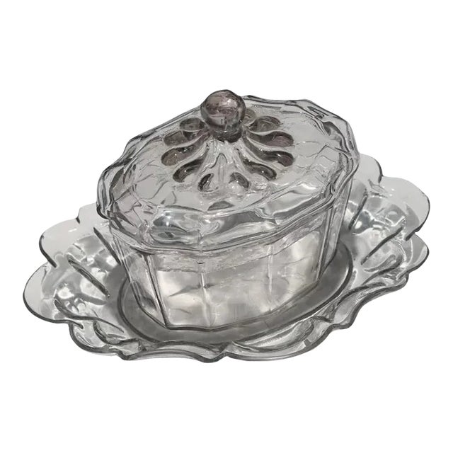 Antique Anglo Irish 18th Century English Cut Glass Covered Tureen & Under Plate For Sale