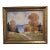Vintage Original Autumn Landscape Oil Painting by Ernest Fredericks c.1950 Gold Frame For Sale