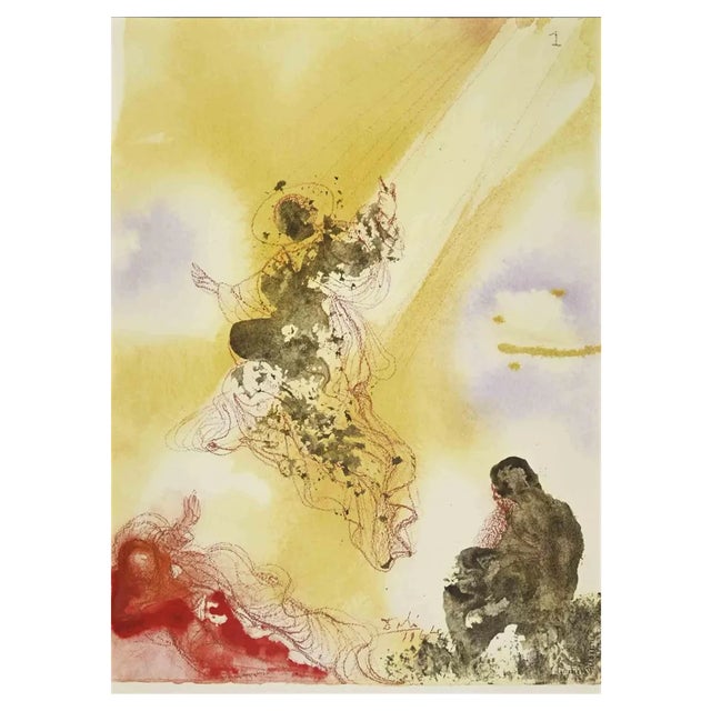 Salvador Dali, Sanctus Raphael et Tobias, Lithograph, 1964 For Sale