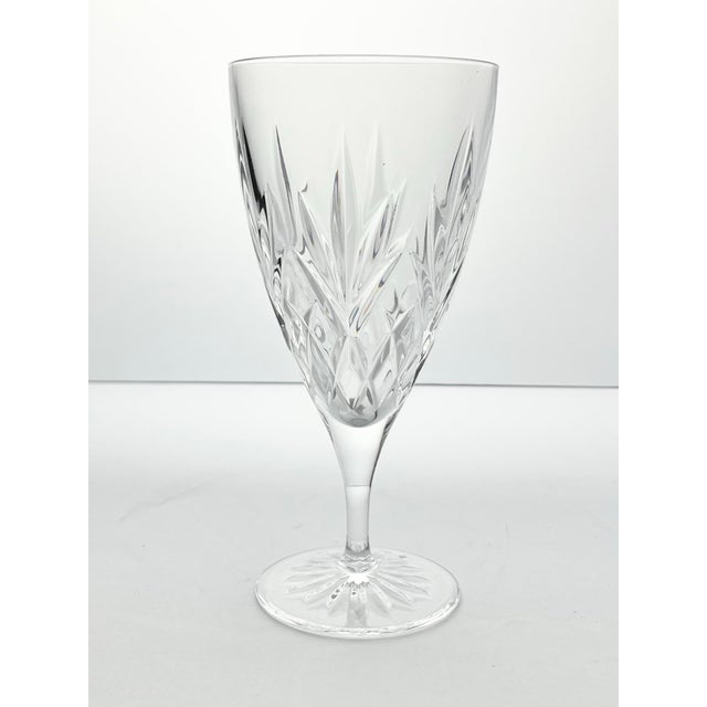 Contemporary Princess House “Royal Highlights” Pair of Crystal Iced Tea Glasses For Sale - Image 3 of 5