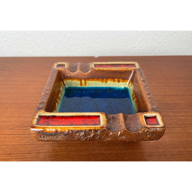 Vintage West German Pottery WGP Fat Lava Ashtray, 1970s For Sale - Image 17 of 18
