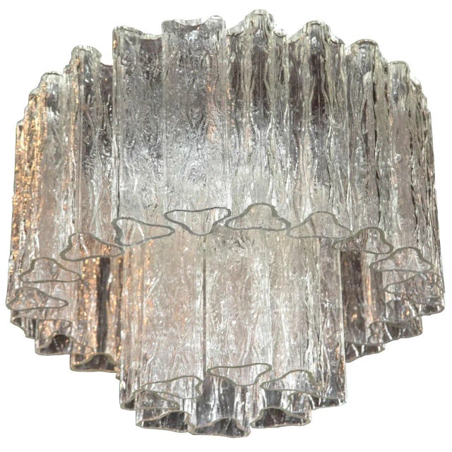 Large Tronchi Murano Venini Chandelier For Sale In New York - Image 6 of 6