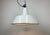 Large Industrial White Enamel Factory Pendant Lamp from Zaos, 1960s For Sale - Image 16 of 18
