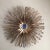 Gold Tone Metal Flower Mirror For Sale - Image 10 of 10