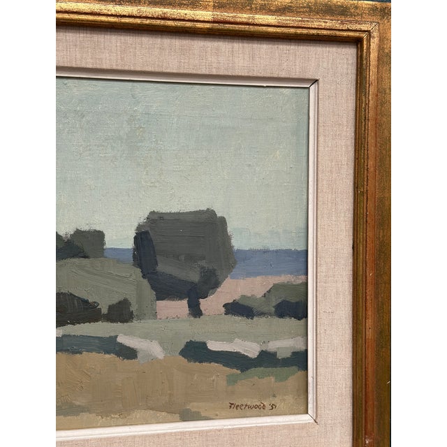 William Herbert Fleetwood, Landscape, 1951, Oil Painting on Canvas, Framed For Sale - Image 18 of 18