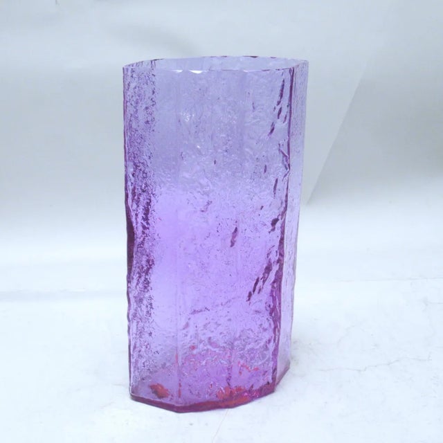 Glass Brutalist Alexandrite Glass Vase, 1960s For Sale - Image 7 of 7