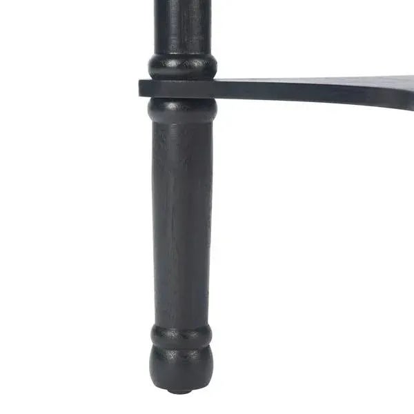 Wood Tinsley Round Accent Table - Black For Sale - Image 7 of 8