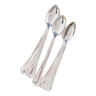 12 Vintage Silver Plated Iced Tea Spoons From the Key Biscayne Hotel Miami For Sale
