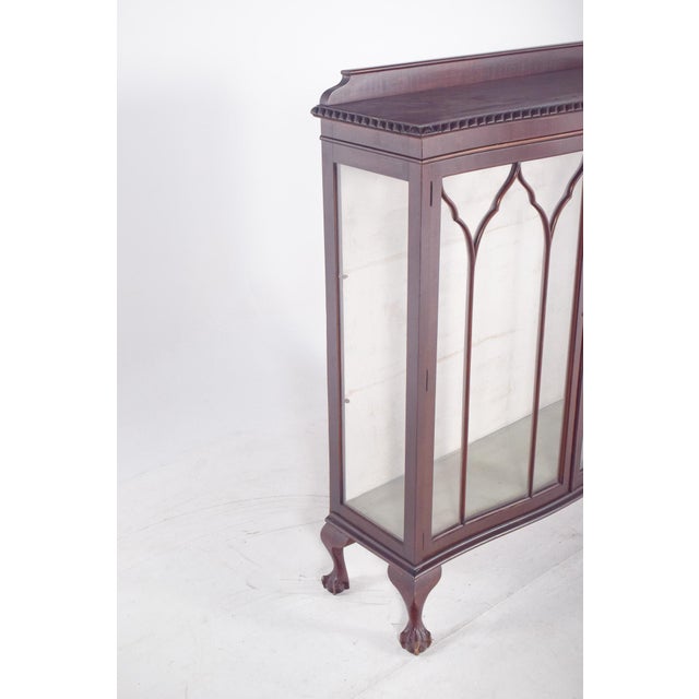 Wood Portuguese Front Display Cabinet, 1890s For Sale - Image 7 of 10