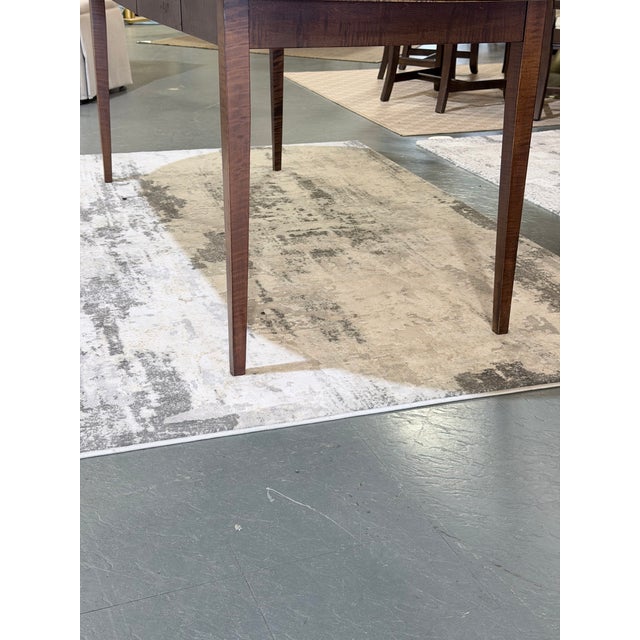 Vintage Asher Benjamin Tiger Maple Extension Dining Table Set For Sale In New York - Image 6 of 11