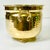 Mid 20th Century Mid-Century Boho Chic Arts & Crafts Hollywood Regency Footed Hammered Brass Planter With Handles For Sale - Image 5 of 8