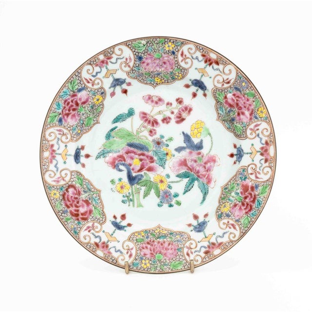 Chinese Export Famille Rose Porcelain Plates, 4 For Sale - Image 14 of 18