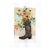 Howdy! (Spring Flowers) - Original Spring Floral Still Life Collage Art on Paper For Sale