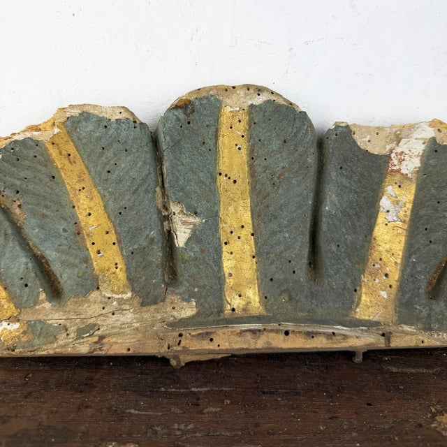 Baroque Italian Shell-Form Carved Wood Fragment Architectural Salvage, 1700s For Sale - Image 6 of 10