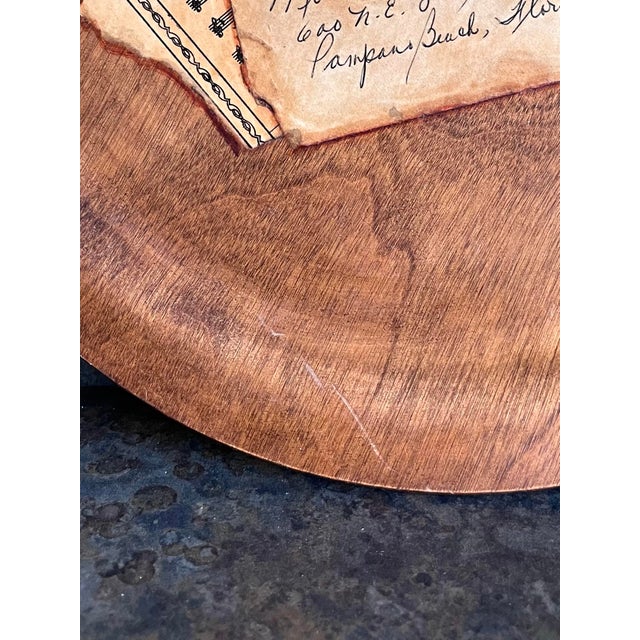 Tromp L’oeil Turned Wood Plate Sculpture With Playing Card Motif For Sale In Chicago - Image 6 of 7