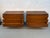 Mid 20th Century Walnut Sculpted Pull Three Drawer Dresser Pair For Sale In New York - Image 6 of 11