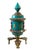 Nepalese Brass W/ Turquoise/Coral/Lapis Stones Table Top Prayer Wheel For Sale In New York - Image 6 of 9