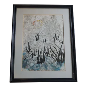 1970s Mitsuzo Yamada Signed and Numbered Original Etching, Framed