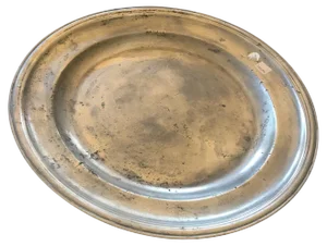 18th Century Plate in Pewter, 1800s