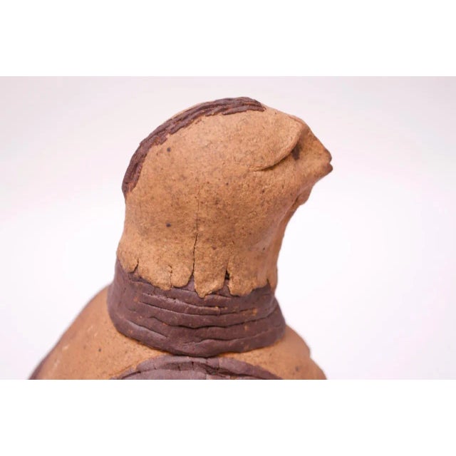 Ceramic Studio Stoneware "Pigeon" Sculpture Attributed to Polk For Sale - Image 7 of 13