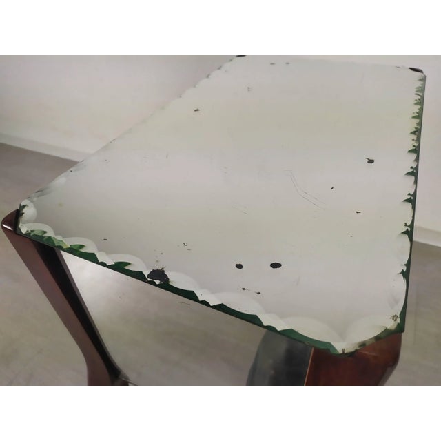 Brown Vintage Mirrored Nightstand For Sale - Image 8 of 15