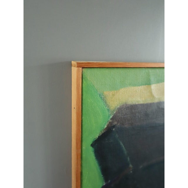 1978 Modernist 'The Piano' Vintage Swedish Expressive Still Life Oil Painting, Framed For Sale - Image 6 of 11